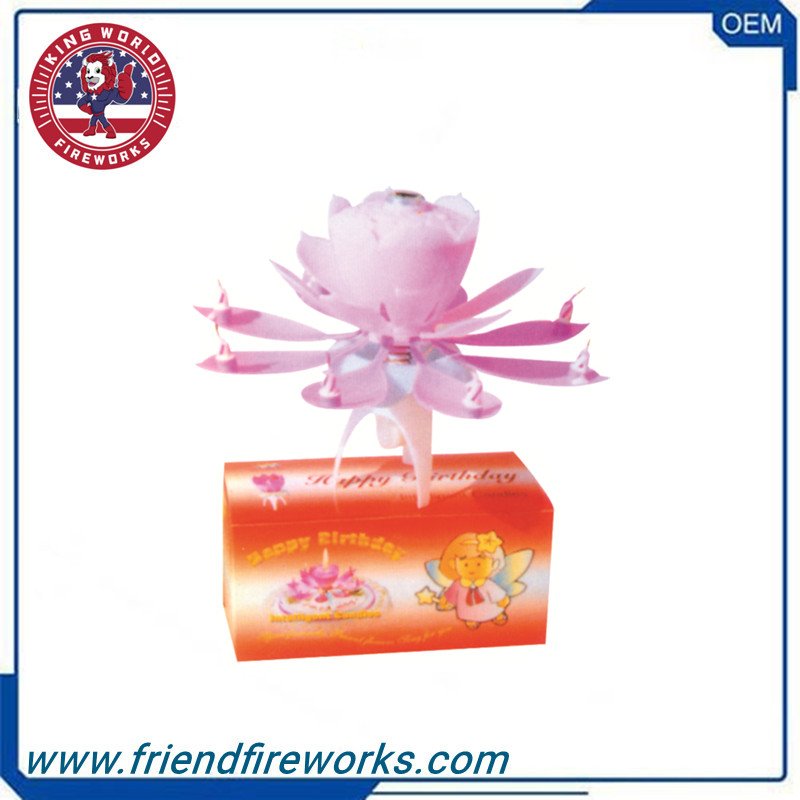 Item No: OY8009 Music Flower Candle For birthday party
