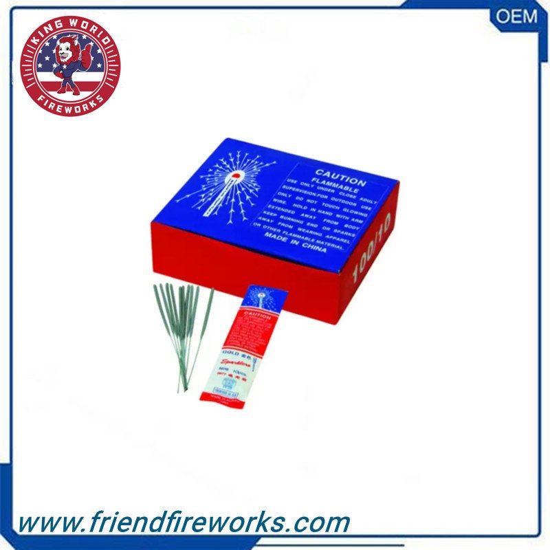 Item No:OY-0977  7 Inch Golden Sparklers From Liuyang Factory