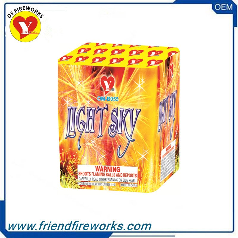 Item No: OM-B055    0.6 Inch 16 shots Fireworks From Liuyang Factory